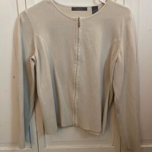 Liz Claiborne Petite Medium Cream Cardigan